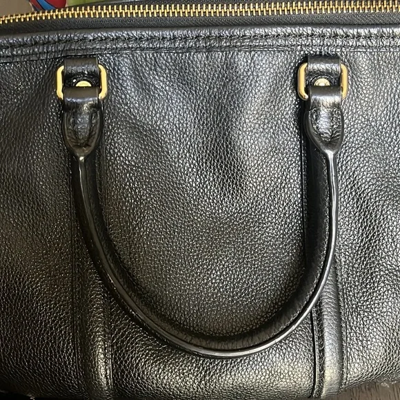 Coach Central Satchel bag in black pebbled leather - Picture 6 of 16